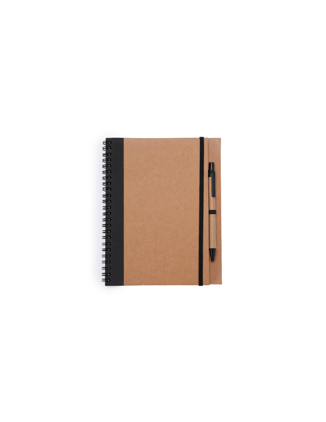Cahier A5 personnalisable en carton recyclé et stylo "ALANI" | SIP19