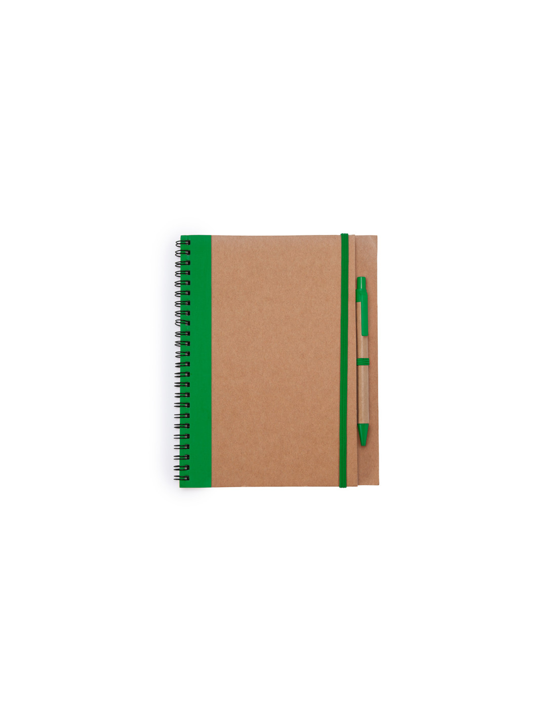 Cahier A5 personnalisable en carton recyclé et stylo "ALANI" | SIP19