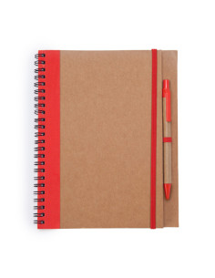 Cahier A5 personnalisable en carton recyclé et stylo "ALANI" | SIP19