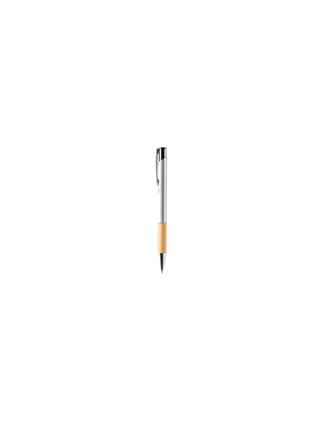 Stylo personnalisable en bambou et aluminium "BORUX" | SIP19