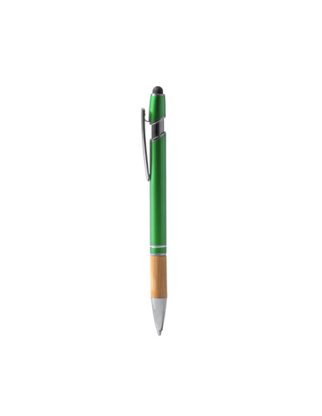 Stylo tactile personnalisé en métal et bambou "DEKEL" | SIP19