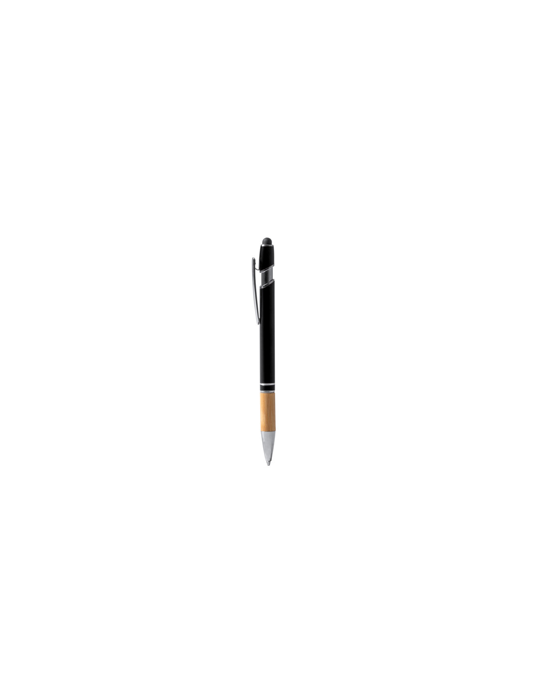 Stylo tactile personnalisé en métal et bambou "DEKEL" | SIP19