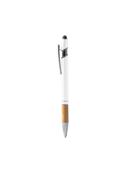 Stylo tactile personnalisé en métal et bambou "DEKEL" | SIP19