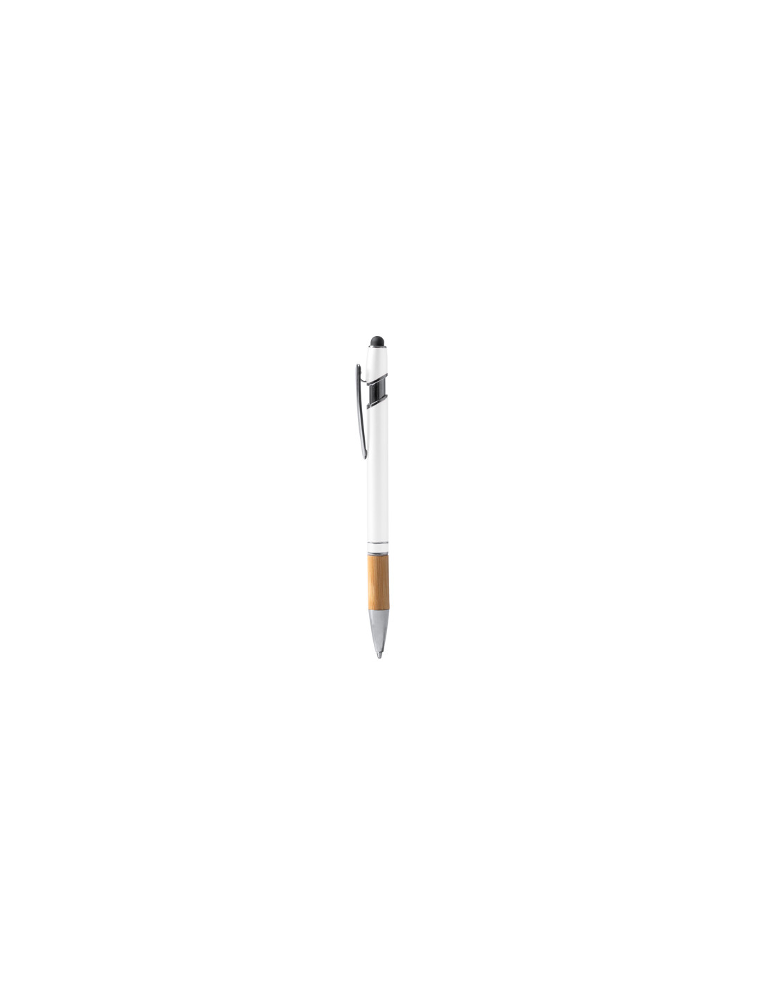 Stylo tactile personnalisé en métal et bambou "DEKEL" | SIP19