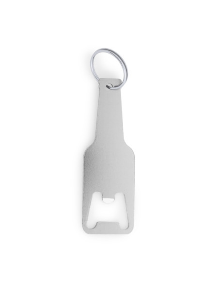 Porte-clés décapsuleur personnalisable en aluminium "STOUT" | SIP19
