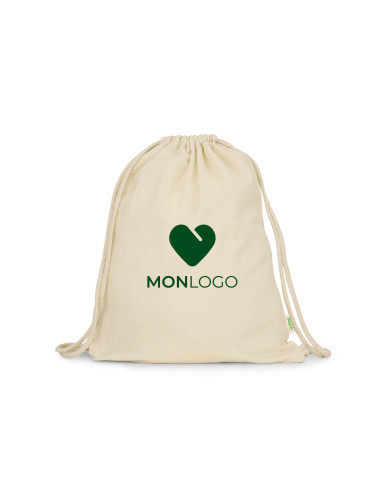 SAC À DOS CORDELETTES PERSONNALISÉ EN COTON BIO "MUNA"