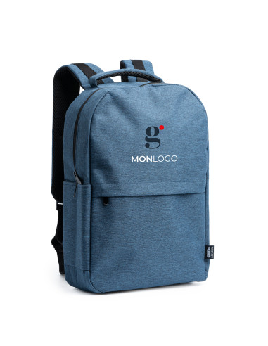 SAC À DOS PERSONNALISABLE EN RPET AVEC PORT USB INTÉGRÉ "GREGOR"