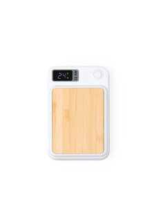Powerbank publicitaire en bambou et abs recyclé 5000 mAh "GUNDER" | SIP19