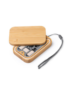 Set chargeurs personnalisé en fibre de blé et bambou "BACU" | SIP19
