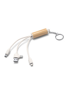 Porte-clés chargeur multicâble personnalisé "POMBO" | SIP19
