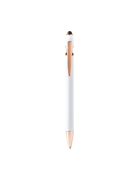 stylo bille métal personnalisable avec embout tactile "ROSES" | SIP19