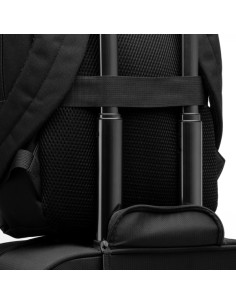 SAC À DOS PERSONNALISABLE EN CUIR PU ET RPET 600D "GRINDEL" | SIP19