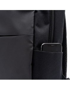 SAC À DOS PERSONNALISABLE EN CUIR PU ET RPET 600D "GRINDEL" | SIP19