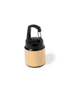 lampe torche publicitaire en bambou avec mousqueton "GUS" | SIP19