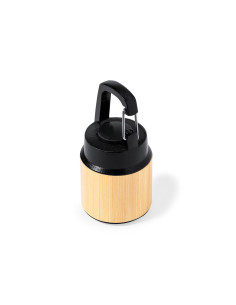 lampe torche publicitaire en bambou avec mousqueton "GUS" | SIP19