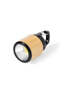 lampe torche publicitaire en bambou avec mousqueton "GUS" | SIP19