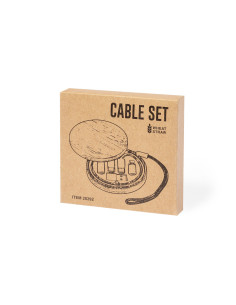 Set de câbles chargeur personnalisé en bambou "CHACONIX"| SIP19