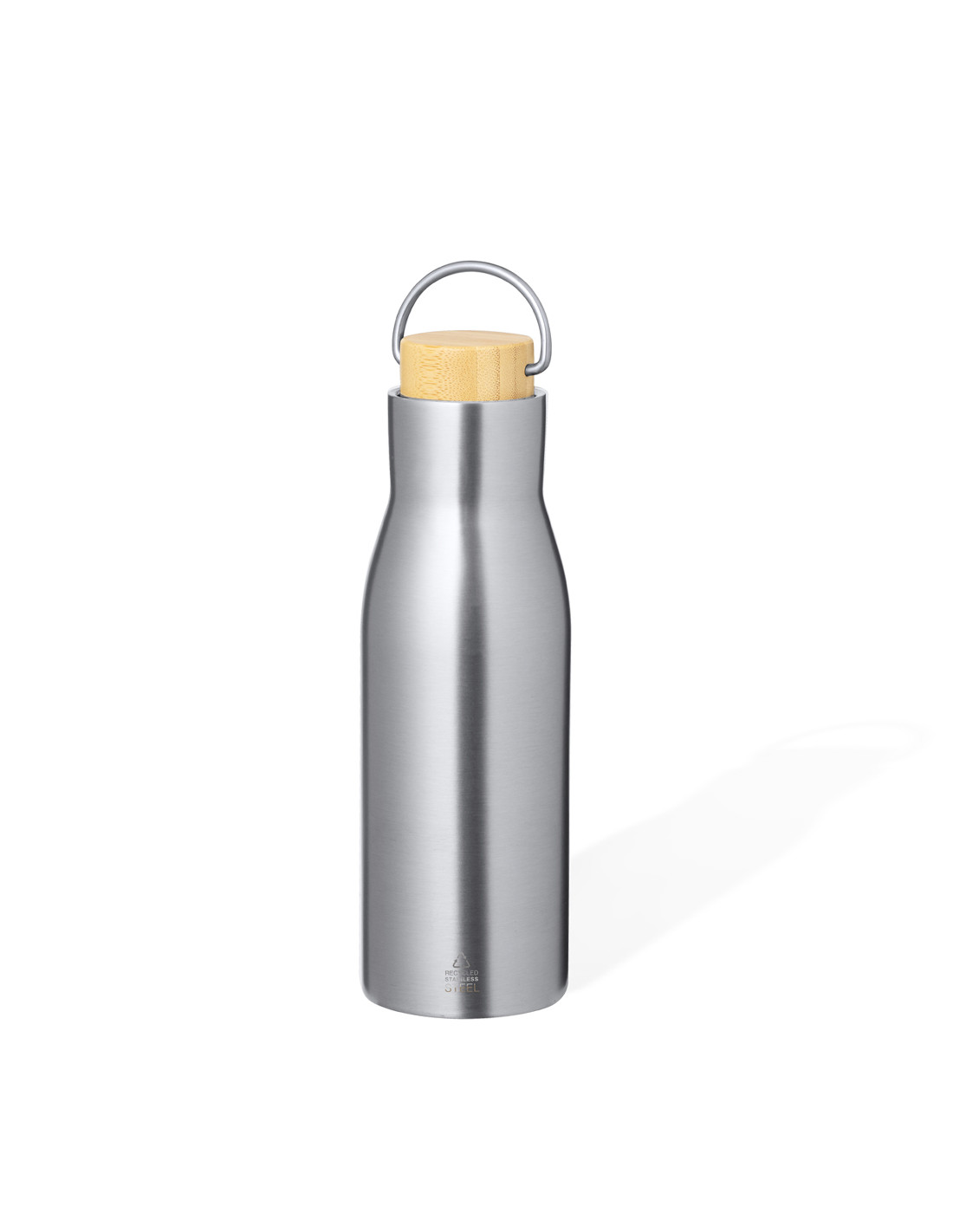 Gourde thermique personnalisée en inox recyclé "Prismix" | SIP19