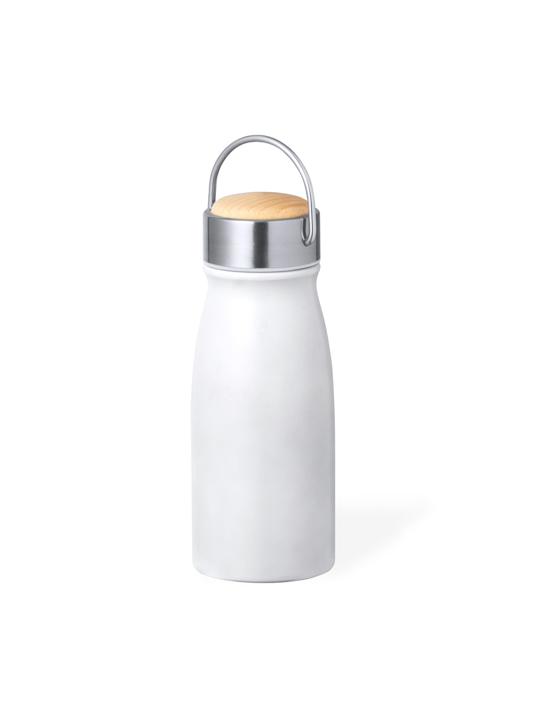 Bouteille thermos 350ml en inox et bois à personnaliser "Barns" | SIP19
