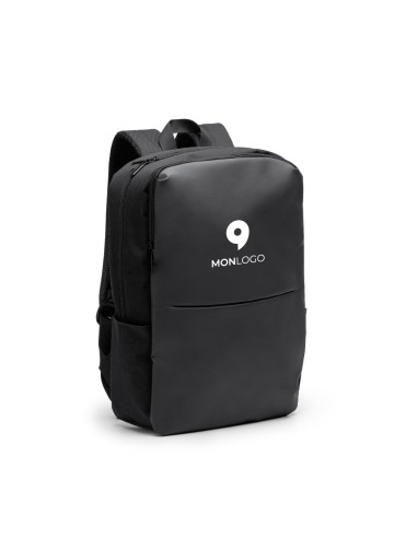 SAC À DOS PERSONNALISABLE EN CUIR PU ET RPET 600D "GRINDEL"