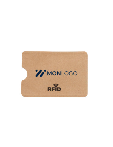 PORTE-CARTES RFID PERSONNALISÉ EN PAPIER RECYCLÉ "SAFER"