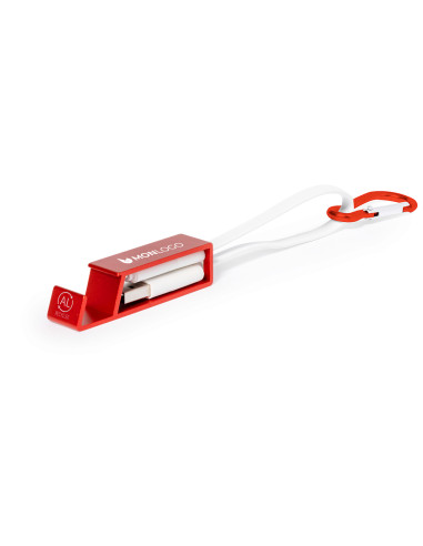 CÂBLE DE CHARGE MULTIFONCTION PERSONNALISÉ EN ALUMINIUM RECYCLÉ "PEK"
