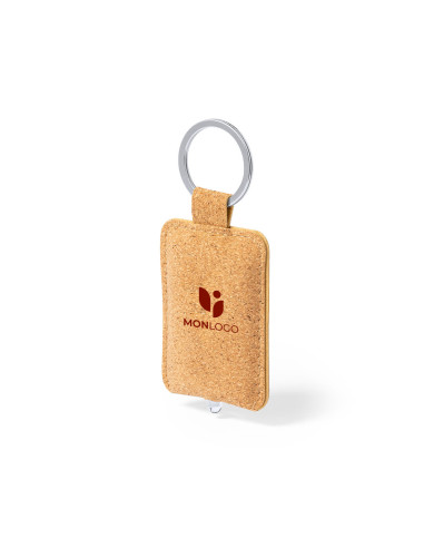 PORTE-CLÉS LAMPE PERSONNALISÉ EN LIÈGE "WILBUT"