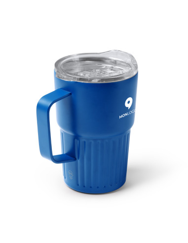 MUG ISOTHERME PERSONNALISÉ EN INOX RECYCLÉ 450ML "NUBEX"