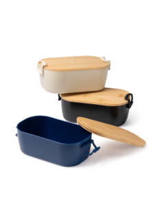 Lunch box personnalisée en PP et bambou 1L "BRIOX" | SIP19
