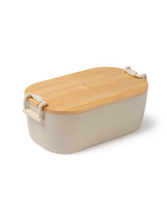 Lunch box personnalisée en PP et bambou 1L "BRIOX" | SIP19