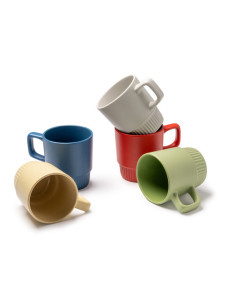 Mug biseauté en céramique personnalisable 300 ml "LONGI" | SIP19
