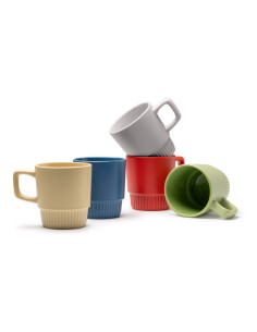 Mug biseauté en céramique personnalisable 300 ml "LONGI" | SIP19