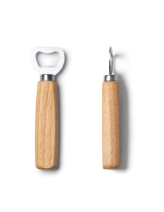 Décapsuleur personnalisé en inox et bois "RODEN" | SIP19