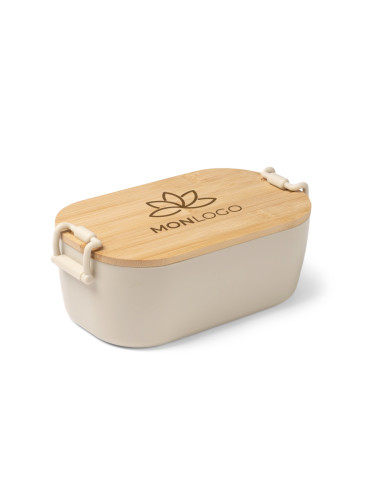 LUNCH BOX PERSONNALISÉE EN PP ET BAMBOU 1L "BRIOX"