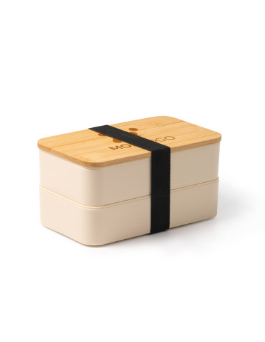 LUNCH BOX PERSONNALISÉE EN PP ET BAMBOU 800ML "JANEX"