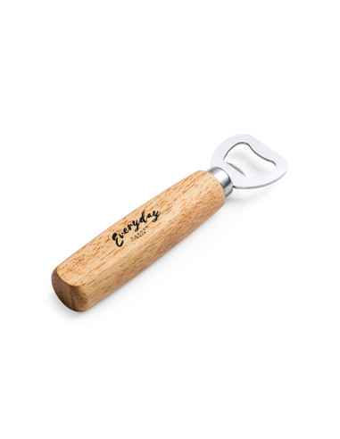 DÉCAPSULEUR À PERSONNALISER EN INOX ET BOIS "RODEN"