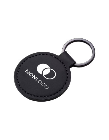 PORTE-CLÉS ROND PERSONNALISÉ EN PU "TOVAR"