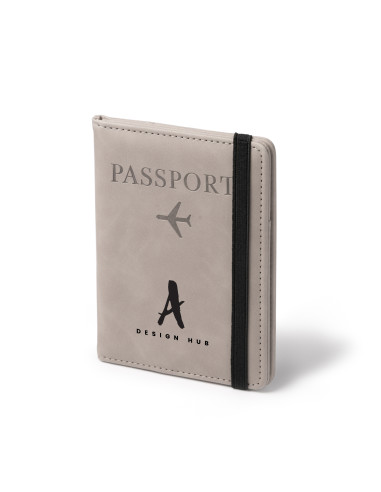 PROTÈGE PASSEPORT À PERSONNALISER EN POLYURÉTHANE "MUNDI"