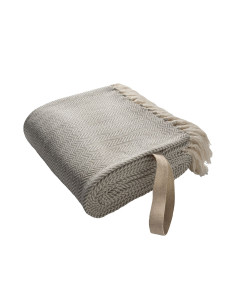 Plaid personnalisé en coton recyclé 130x160 cm "YOVAX" | SIP19