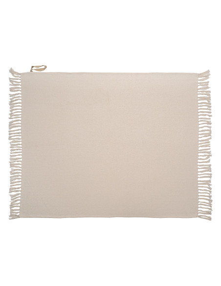 Plaid personnalisé en coton recyclé 130x160 cm "YOVAX" | SIP19