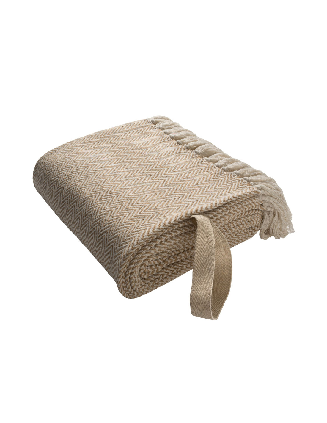 Plaid personnalisé en coton recyclé 130x160 cm "YOVAX" | SIP19