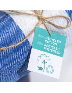 Fouta à personnaliser en coton recyclé 180g "KEMIX" | SIP19