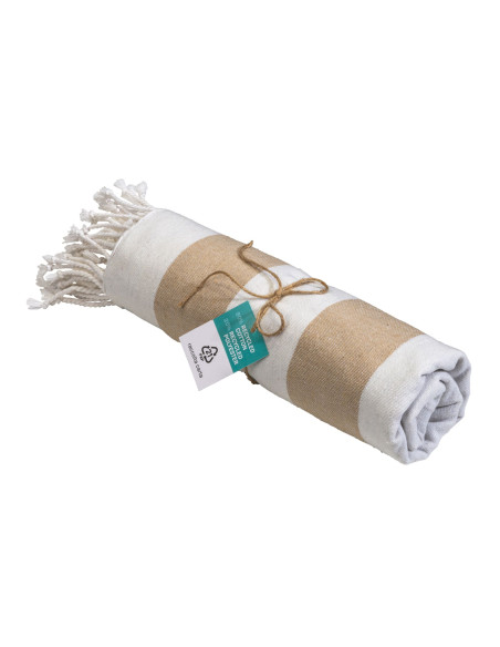 Fouta à personnaliser en coton recyclé 180g "KEMIX" | SIP19