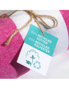 Fouta à personnaliser en coton recyclé 180g "KEMIX" | SIP19