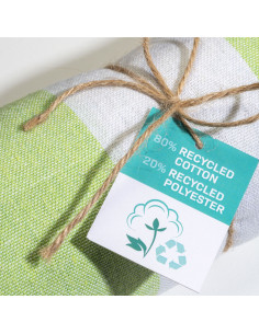 Fouta à personnaliser en coton recyclé 180g "KEMIX" | SIP19