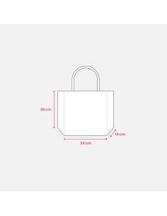 Sac cabas publicitaire en jute et coton "FANI" | SIP19