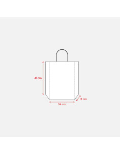 Sac cadeau personnalisé en papier recyclé "ZALTA" | SIP19