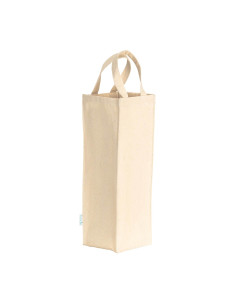 Sac à bouteille personnalisé en coton recyclé 250g "JUVRO" | SIP19