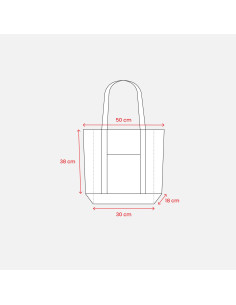 Sac shopping personnalisé en coton 300g "SOMIX" | SIP19
