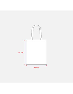 Tote bag personnalisé en coton 240g made in Italy "WERMO" | SIP19